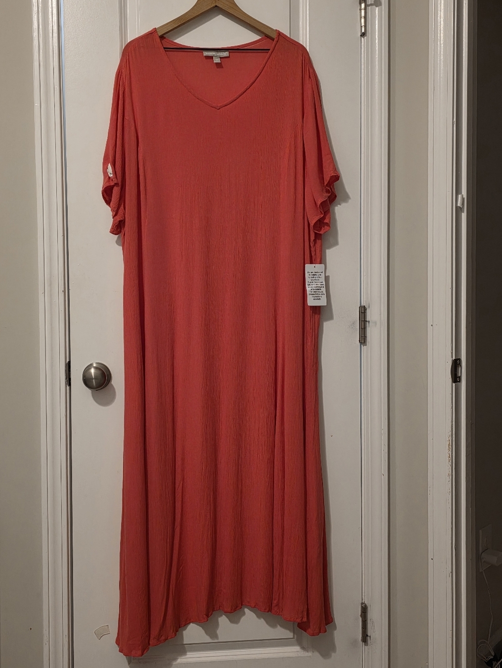 Woman Within Caftan Gauzy Maxi Dress Size 2x